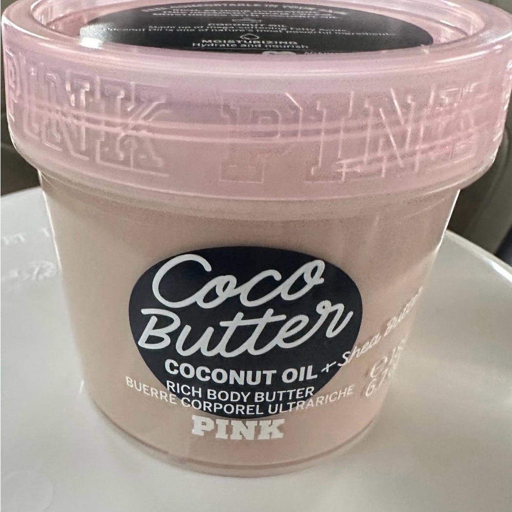PINK Victoria's Secret Coco Butter Body Butter - Soft Pink, coconut oil and shea